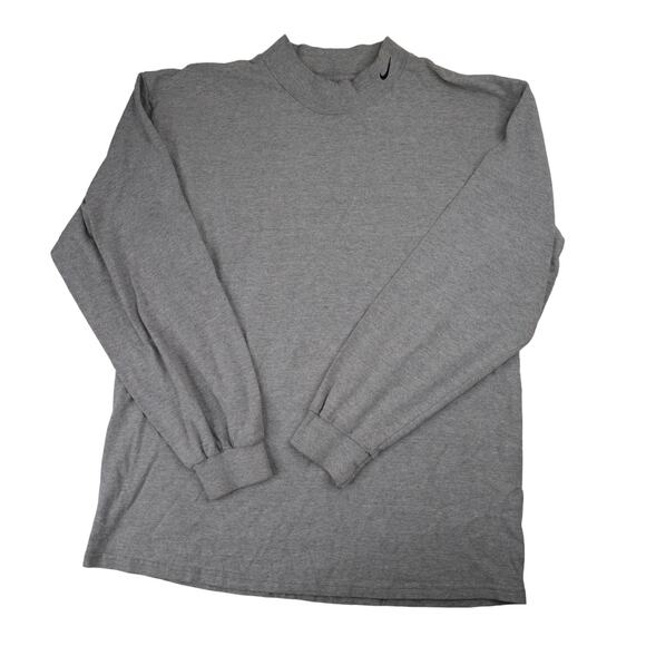 Nike Other - Vintage Nike Mini Swoosh Moc Neck Long Sleeve T Shirt